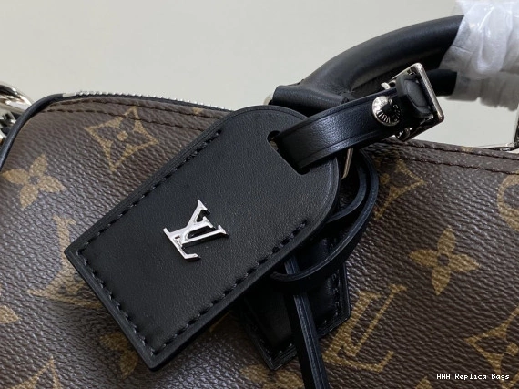 Aaa replica bags Louis Vuitton Dark 30 Soft Speedy 0801